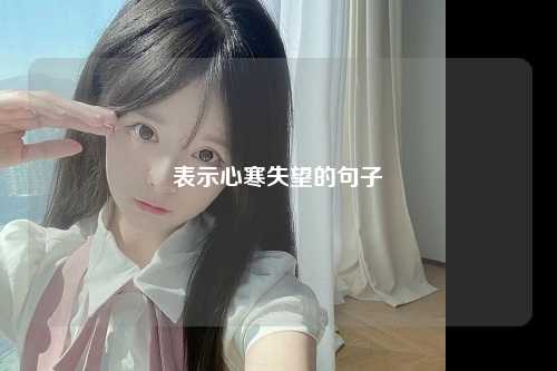 表示心寒失望的句子